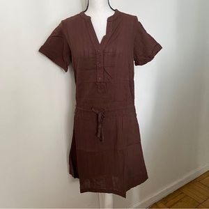 The Territory Ahead Sheer Drawstring Dress Size Small